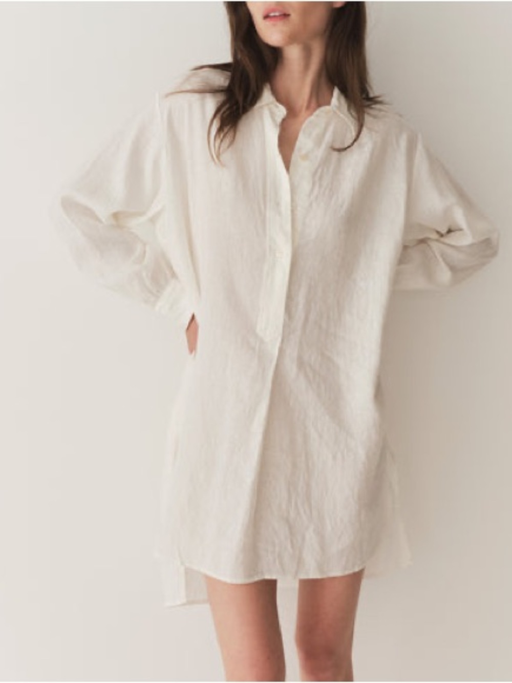 Doen 100% Linen Jora Dress in Salt